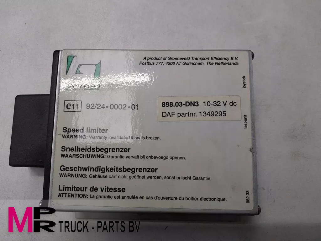 DAF Elektronische regeleenheid, snelheidsbegrenzer - 1 Elektronische regeleenheid, snelheidsbegrenzer - 1349295G - 1366018G diversen